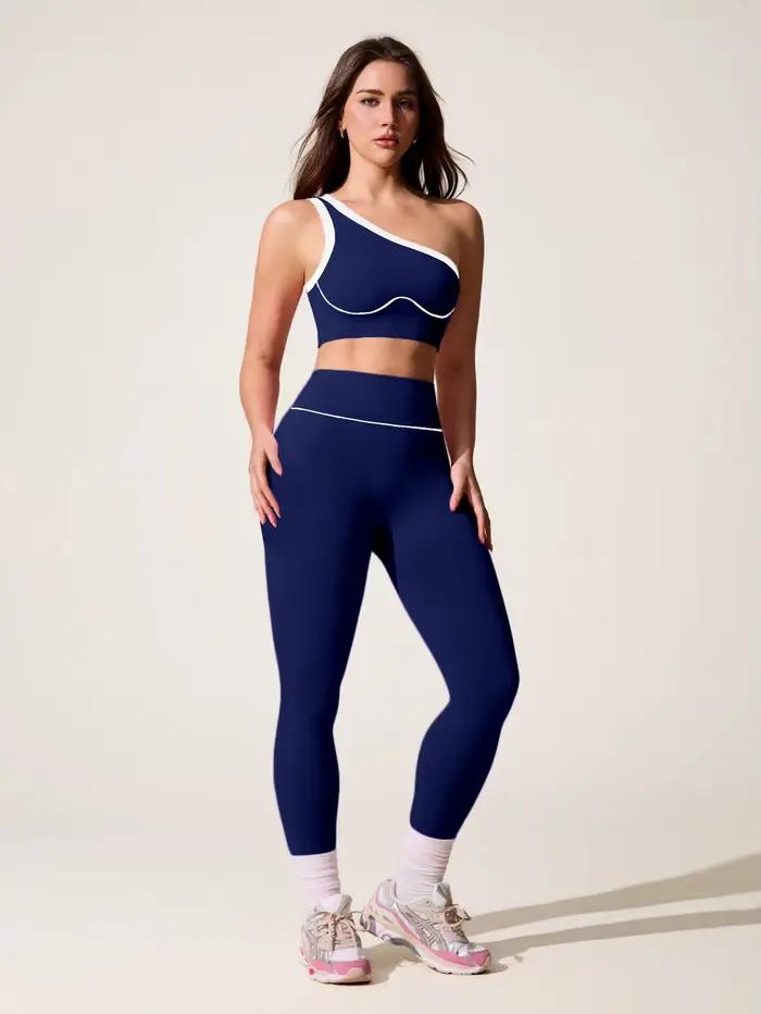 Ensemble de yoga sans couture pour femmes, 2 pièces, tenue de jogging, leggings de sport, soutien-go