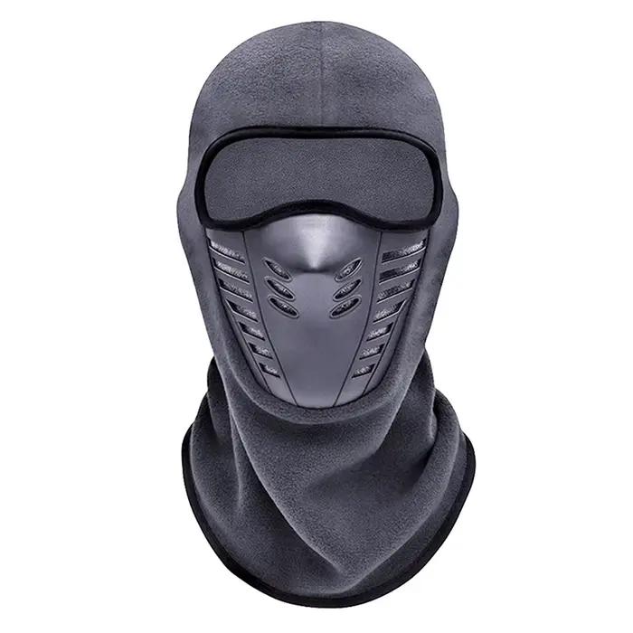 Masque facial thermique de moto pour hommes et femmes, cagoule d'équitation de moto, masque de ski c