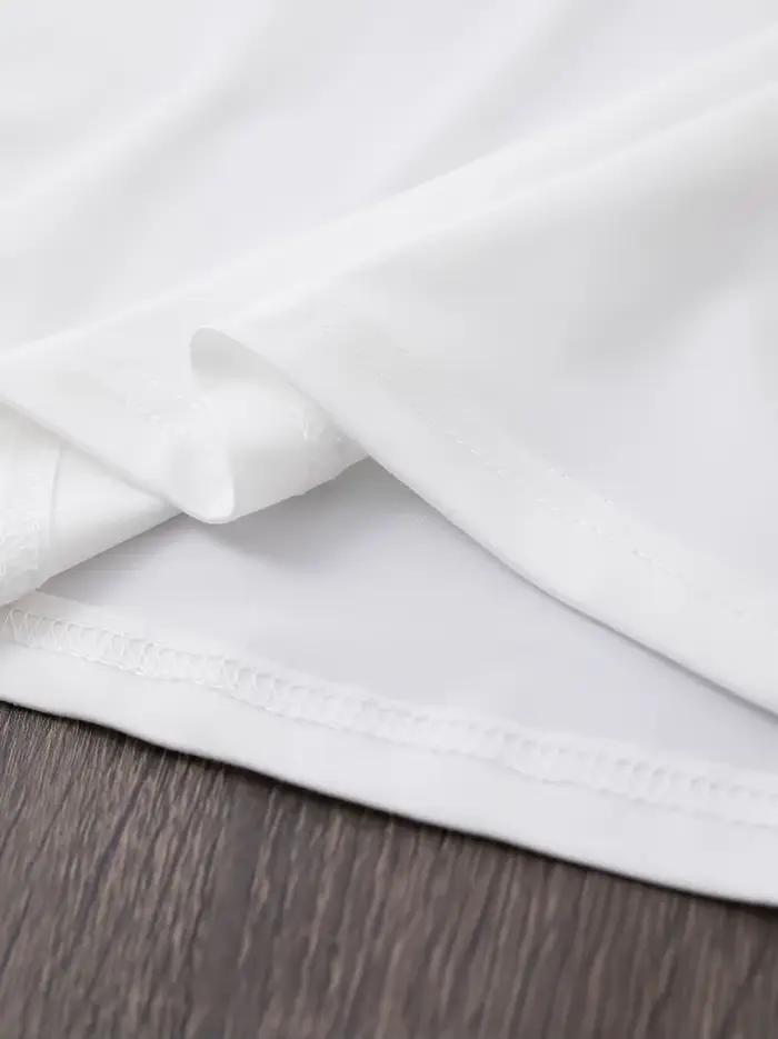 T-Shirt graphique décontracté à manches courtes et col rond pour femmes, avec lettres audacieuses im