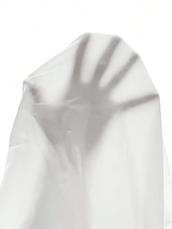 Chemise à manches longues boutonnée pour homme, couleur blanche unie, style décontracté et professio