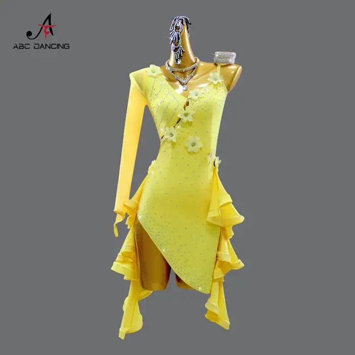 Robe de bal 2026 pour fille, tenue de soirée courte et sexy, costume de danse latine pour femme, vêt