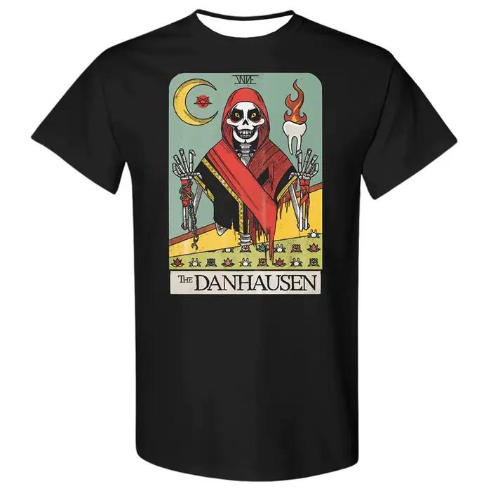 Danhausen Merch T-Shirt col rond à manches courtes noir pour femmes et hommes, vêtements d'extérieur