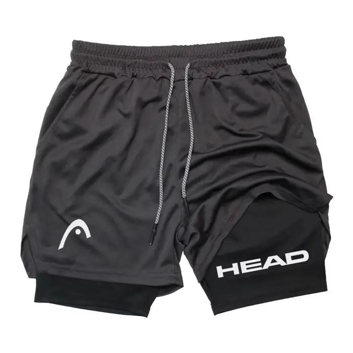 Shorts de course Anime Berserk pour hommes, fitness, gym, entraînement, 2 en 1, séchage rapide, jogg