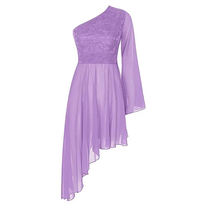 Tunique de danse de Ballet pour femmes adultes, robes superposées en dentelle florale, danse lyrique