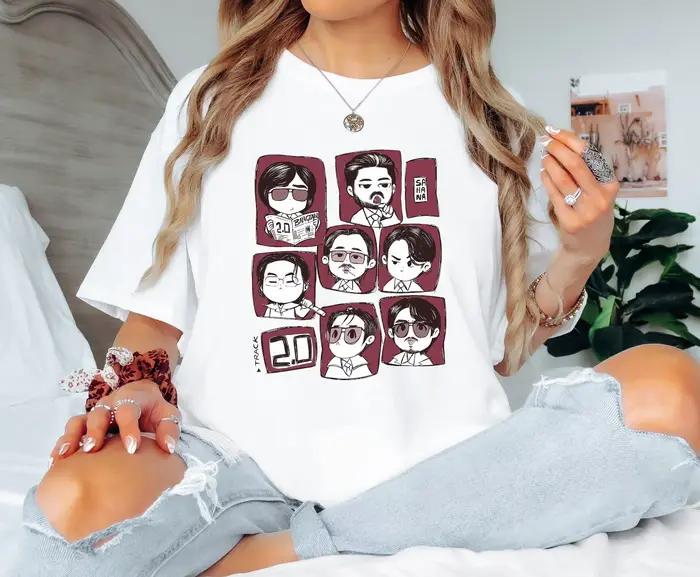 T-shirt mignon 2.0, T-shirt pour membres, cadeau pour fans de Kpop, tee-shirt Arirang World Tour 202