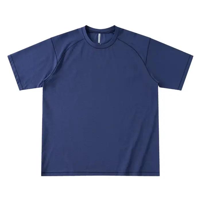 T-shirt de sport unisexe rafraîchissant et anti-UV - Imprimé réfléchissant respirant à manches court