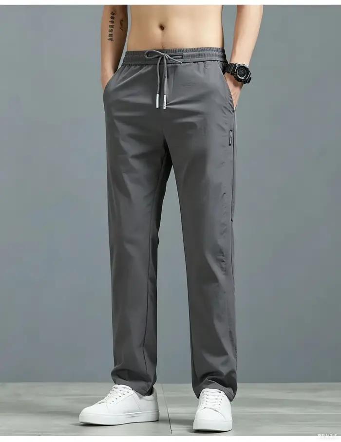 Pantalon de jogging fin et respirant pour homme, extensible, pour la gym, le fitness, la randonnée e