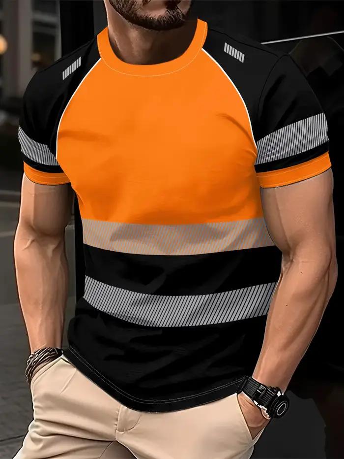 Vêtements de travail pour hommes et femmes, T-shirt réfléchissant Harajuku, haute visibilité, vêteme