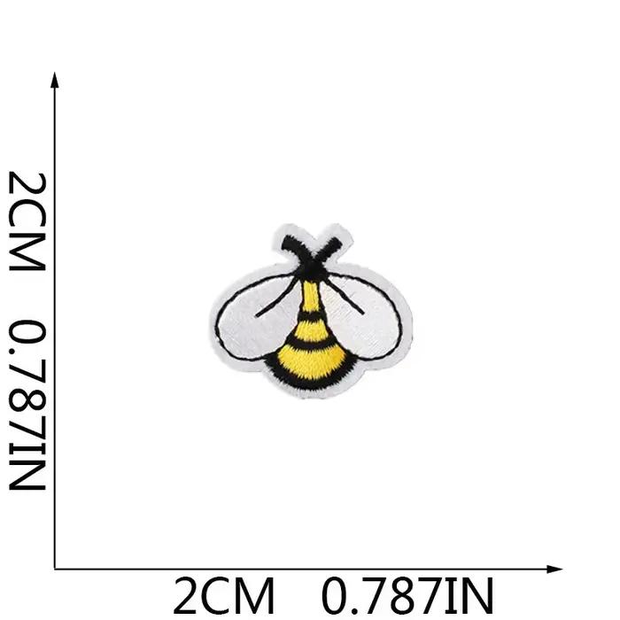Patch brodé thermocollant ou à coudre, motifs abeilles, guêpes, frelons, animaux, pour T-shirt, chap