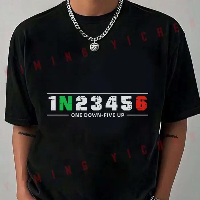 T-shirt de motocycliste 1N23456, vêtements de sport décontractés pour hommes, mode d'été