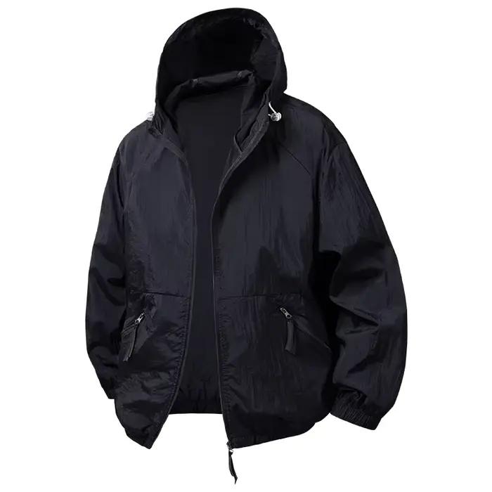 Veste de randonnée unisexe pour hommes et femmes, coupe-vent à séchage rapide pour le camping, la pê