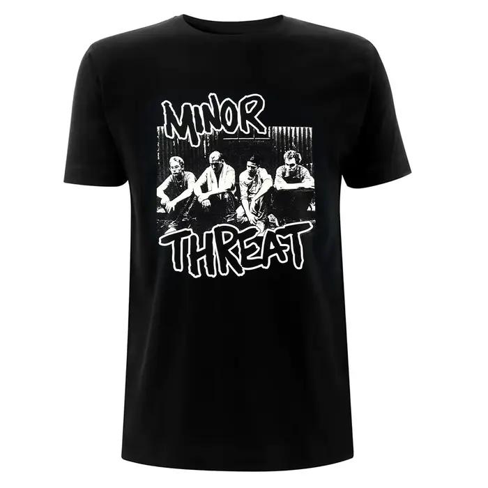 T-shirt en coton avec motif Minor Threat, unisexe, manches courtes, marque de mode, luxe, décontract