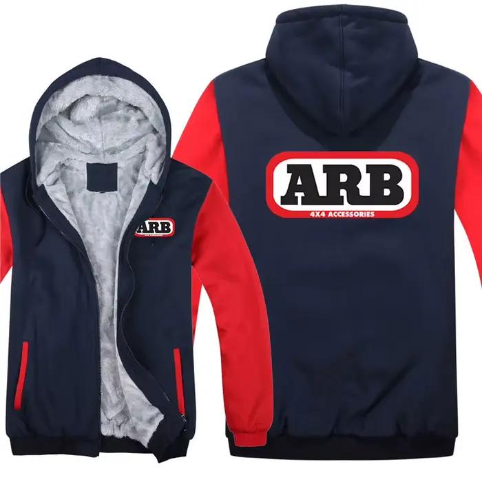 ARB sweat à capuche pour homme manteau hiver chaud polaire ARB Logo sweats veste