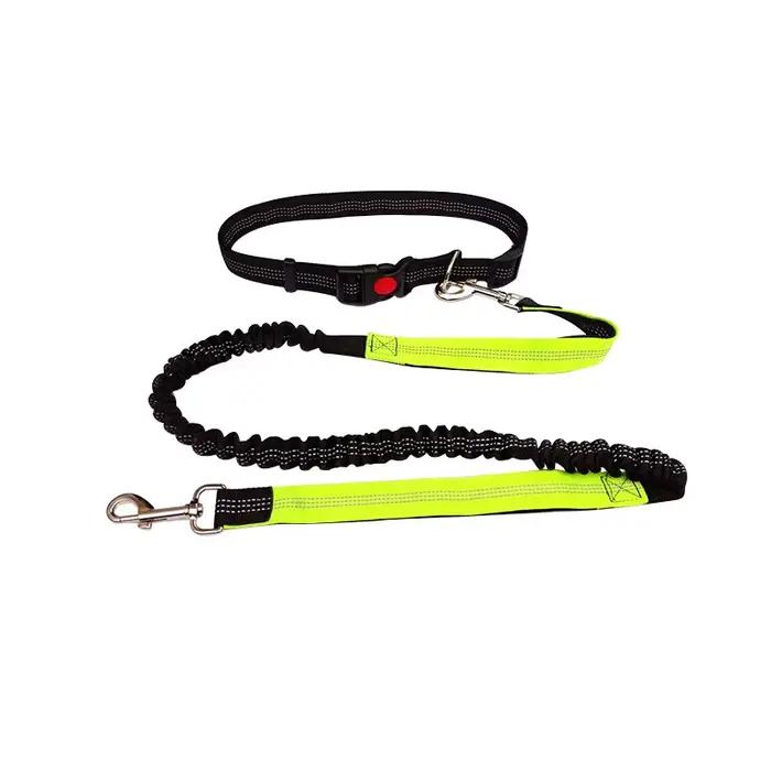 Laisse de chien mains libres pour animaux de compagnie marche course Jogging laisse de chien réglabl