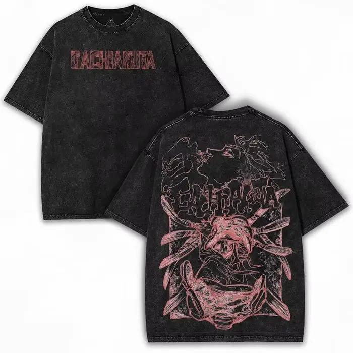 T-shirt imprimé Rudo Enjin, vêtements Anime Gachiakuta, t-shirts en coton pour hommes et femmes, t-s