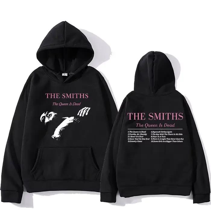Sweat à capuche à manches longues The Smiths, la reine est fréquence, impression graphique, sourire 