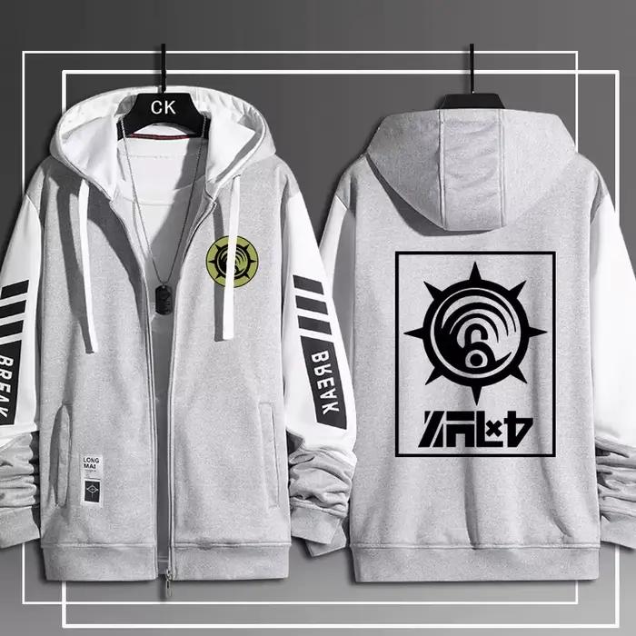 GACHIAKUTA Sweat à capuche zippé Rude Riyo Costume Casual Harajuku à manches longues pour hommes et 
