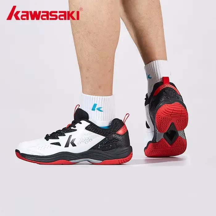 Kawasaki flambant neuf chaussures de Badminton hommes Tennis Anti-twish conception respirant chaussu