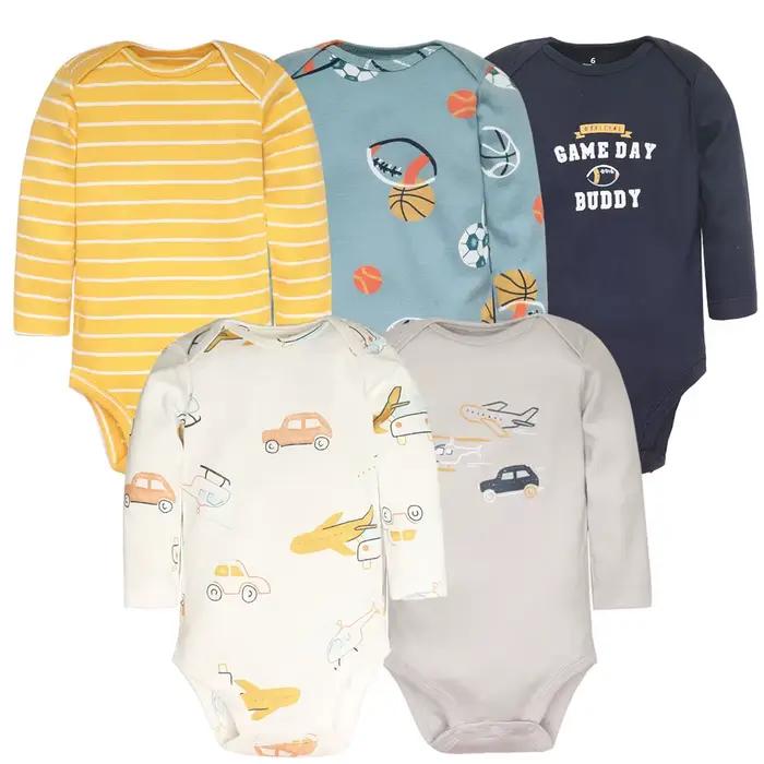 Lot de 5 bodys pour bébé, vêtements pour nouveau-né de haute qualité, 100% coton, ensemble de vêteme