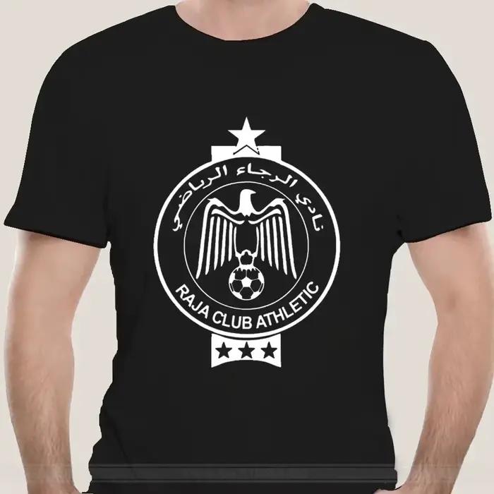 T-shirt unisexe fait à la main, athlétique, classique, unique, équipe, sports, Casablanca, Maroc, Ra