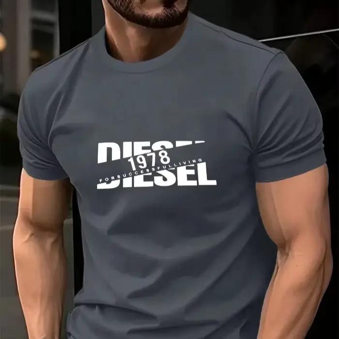 T-shirts imprimés DIESEL, nouvelle tendance européenne et américaine, t-shirt décontracté à manches 