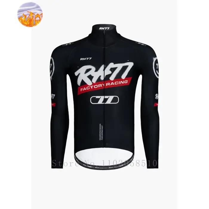 RH77 vélo thermique polaire vélo maillot hiver chaud cyclisme maillots route course coupe Aero Jerse
