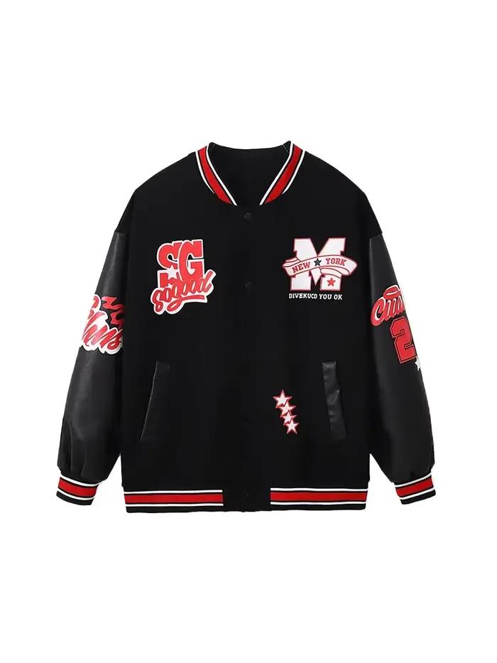 Vêtements de Danseur Hip Hop pour Enfants, Streetwear pour Garçons et Bol, Ensemble Veste de Basebal