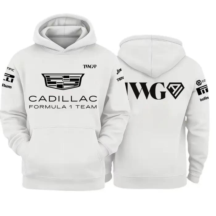 Nouveau Hoodie Tendance 2026 Cadillac Racing Team, Style Urbain, Manches Longues, Confortable, Décon