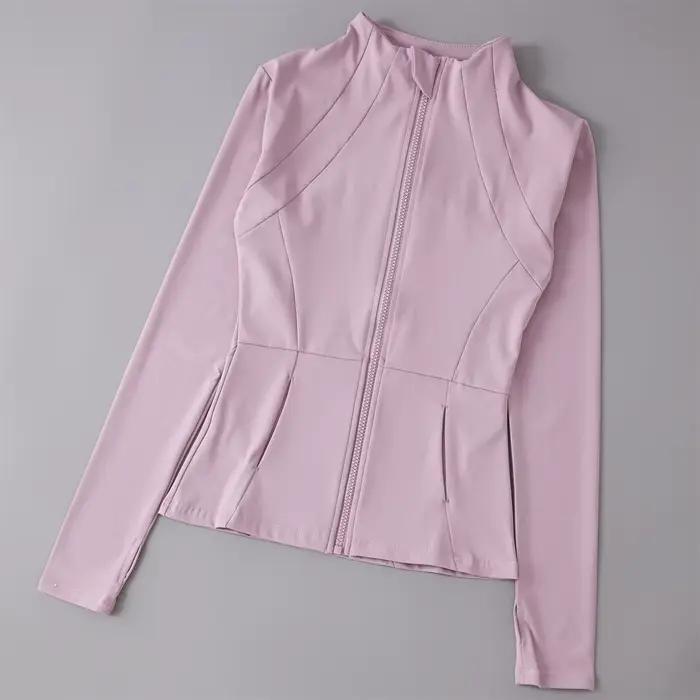 Vêtements de Yoga coupe-vent vêtements de sport femme course à manches longues sweat-shirt vestes de