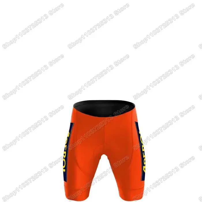 Maillot de Cyclisme de l'équipe Aperol 2026,Vêtements de cyclisme rétro Orange,Tenue manches courtes