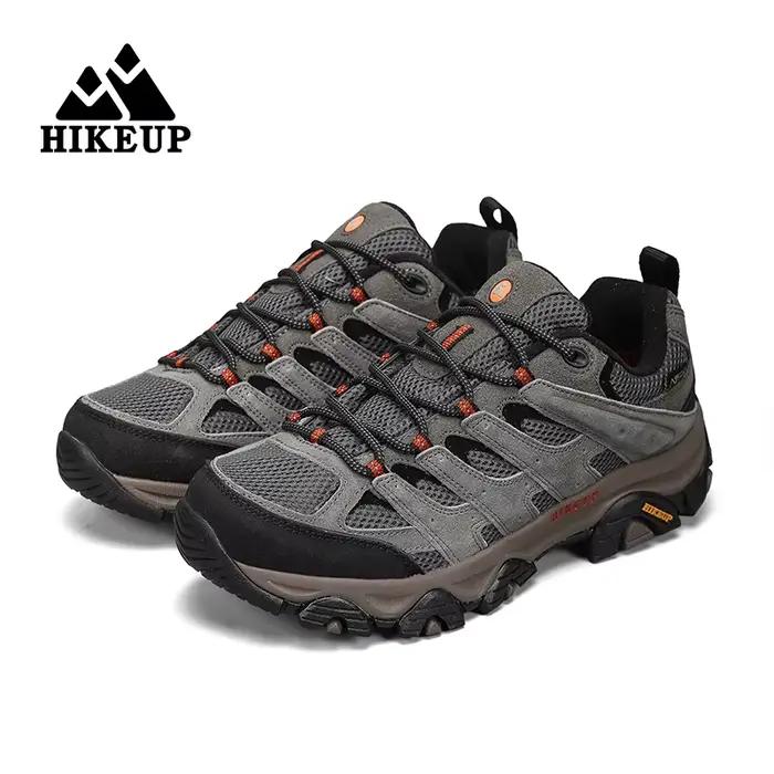 HIKEUP chaussures de randonnée hommes concepteur escalade Trekking baskets pour hommes en cuir Sport