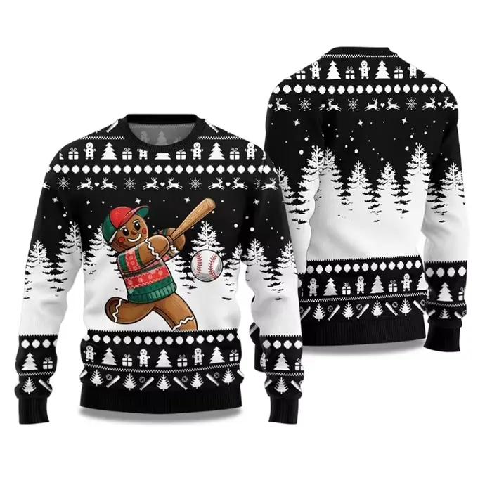 Imprimé Sexy Figure drôle moche pull de noël hommes Humor motif Animal pull chandails Festival de no
