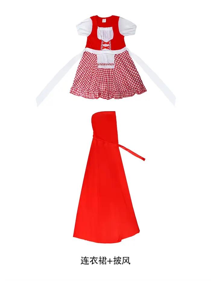 Halloween petit chaperon rouge et le grand méchant loup ensemble de jeu de rôle conte de fées pour e