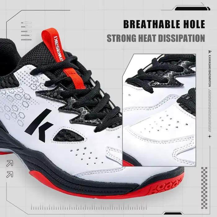Kawasaki flambant neuf chaussures de Badminton hommes Tennis Anti-twish conception respirant chaussu