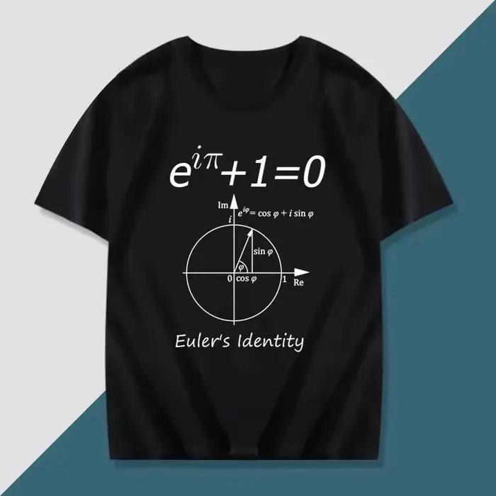 Vêtements d'été pour hommes, t-shirts imprimés avec formules de physique, de chimie, de mathématique