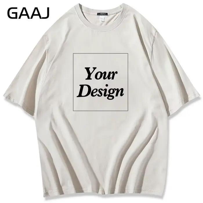 T-shirt personnalisé S-5XL 100 % coton avec impression ou broderie du logo, design ou photo. T-shirt