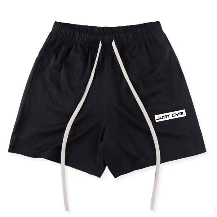 Short de Fitness respirant en maille légère pour hommes, pantalons décontractés de sport d'été