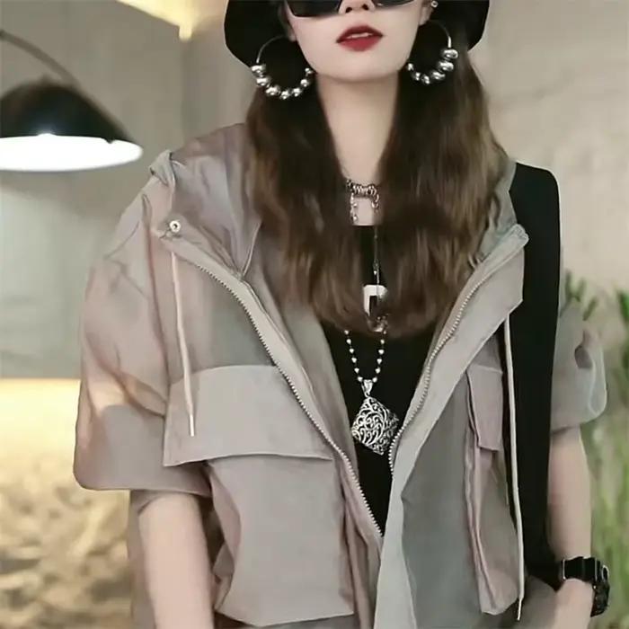 Senior Sense – vêtements de protection solaire légers et fins pour femmes, manteau ample avec poches