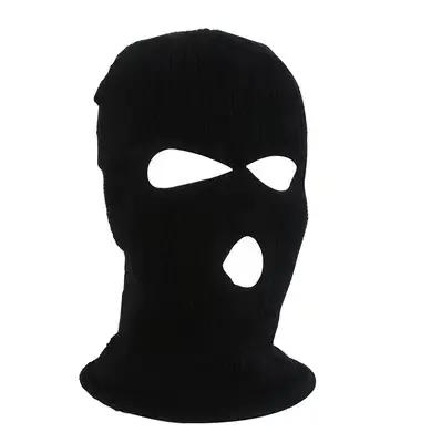 Cagoule tricotée à 3 trous coupe-vent intégrale, bonnets tricotés personnalisés, cagoule homme en la