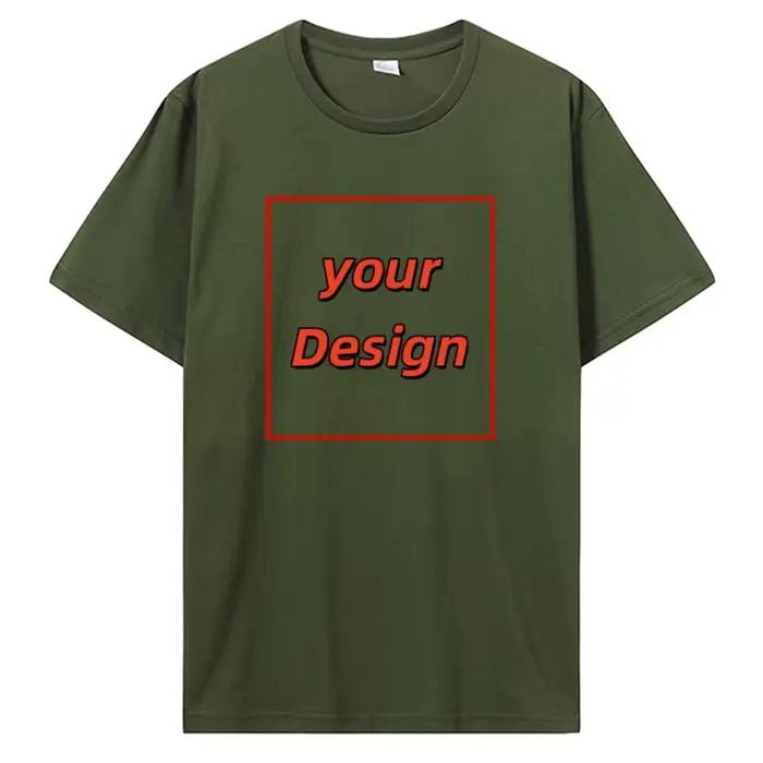 T-shirt personnalisé imprimé personnalisé T-shirt hommes femmes hauts personnalisés t-shirts bricola