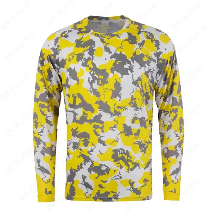 Maillots de descente personnalisés VTT chemises vtt tout-terrain DH vêtements de course de moto vête
