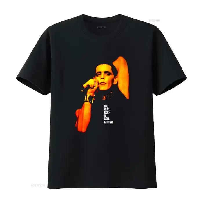 T-shirt Lou Reed Rock N' Roll Animal style vintage, design rétro pour les amateurs de musique, vinta