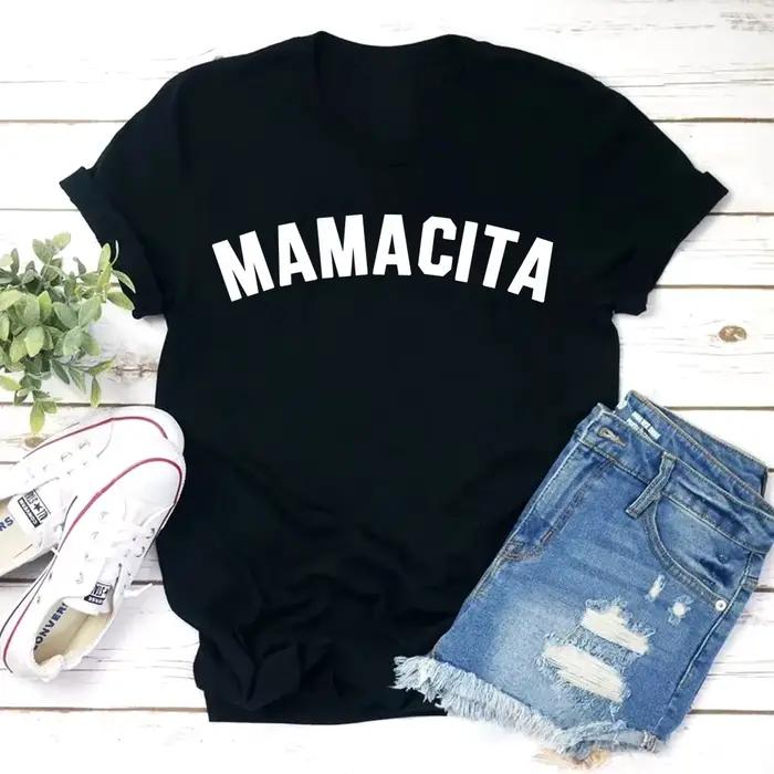 T-shirt drôle pour maman, cadeau fête des Mères, T-shirt « Blessed Mama », « Fatiguée comme une mama