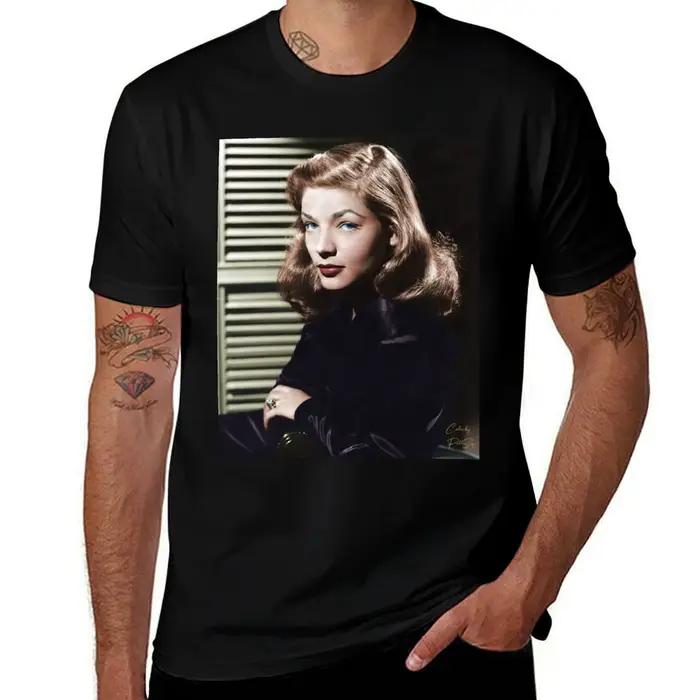 Lauren Bacall 1945 T-Shirt drôle meme t-shirts hauts rappeur graphique t-shirts été hauts t-shirts p