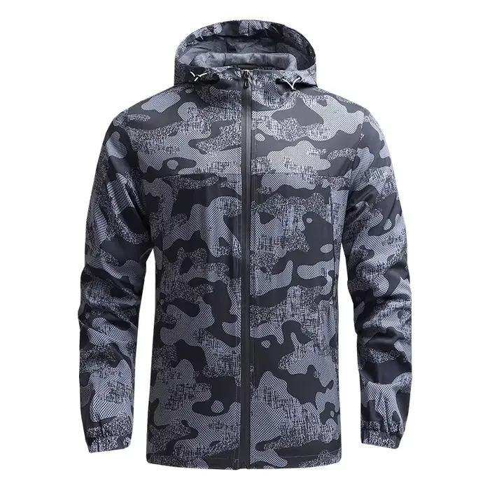 Veste Camouflage Homme 2026 – Coupe-Vent Léger Printemps-Automne, Blouson Patchwork Tendance Décontr
