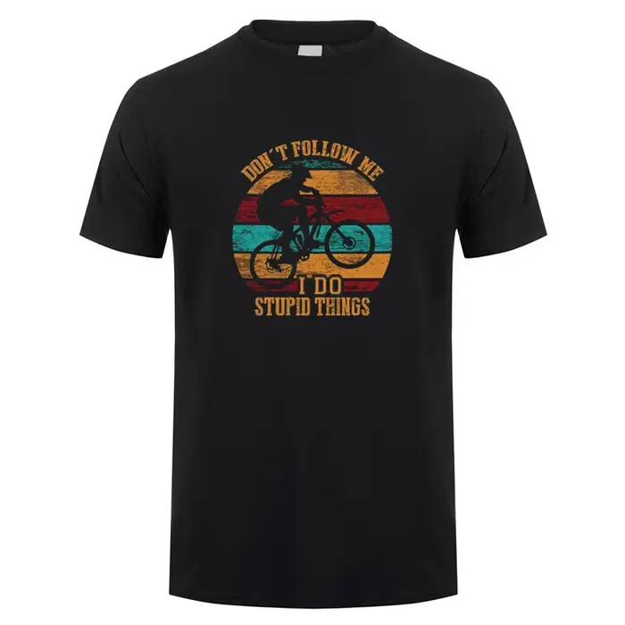T-shirt unisexe en coton, Design Cool, pour faire du vélo, vtt