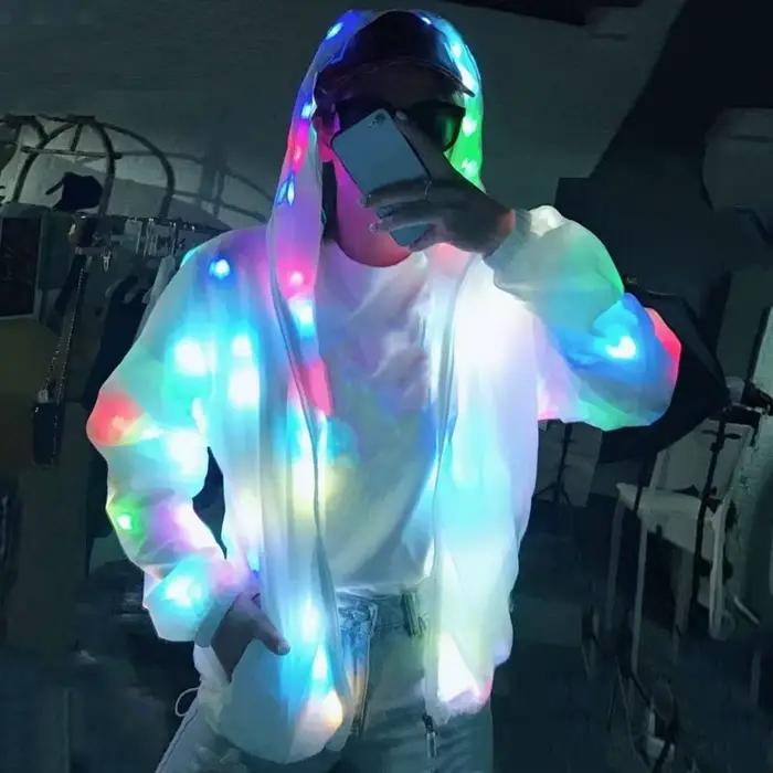 Veste lumineuse Led colorée, veste lumineuse pour boîte de nuit, Bar, fête, Hip Hop, Performance sur