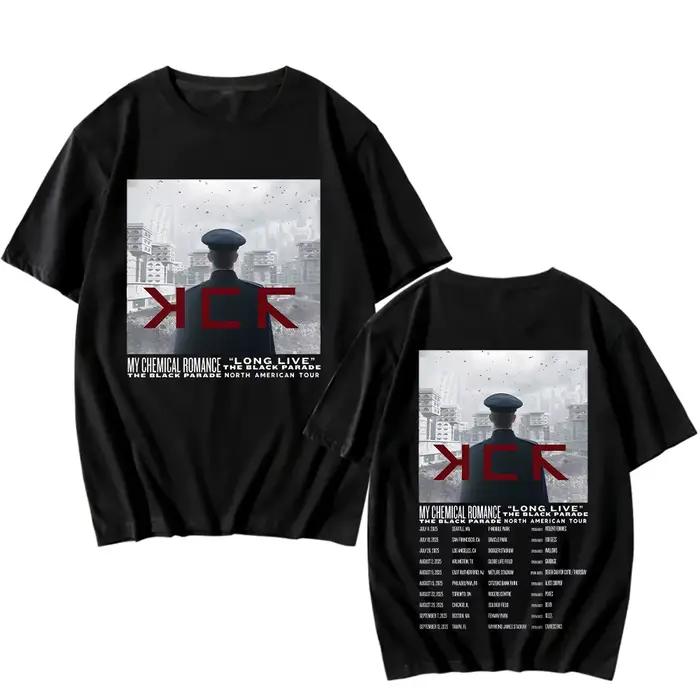 My Chemical Romance Long Live T-Shirt, He Black Parade, North American Tour Tshirts, Unisex Cotton T