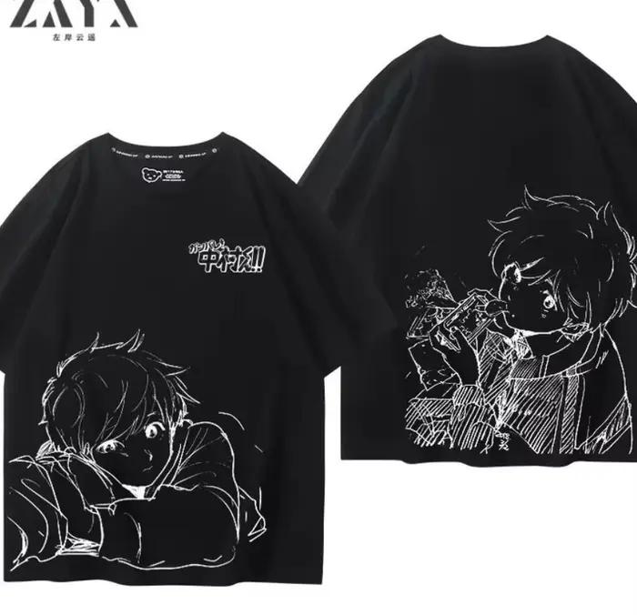 NOUVEAU Anime Ganbare! Nakamura-kun! ! ‌ ‌ Nakamura Okuto ‌   T-shirt à manches courtes pour cosplay