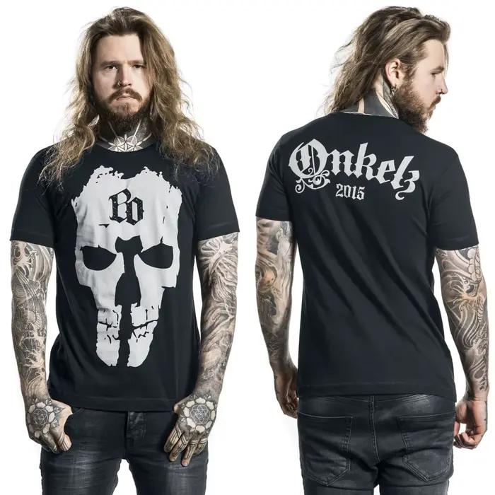 T-shirt en coton graphique Böhse Onkelz unisexe, manches courtes, tendance, de marque, de luxe, déco